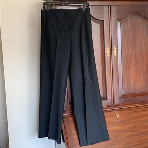 Theory black wide leg pants